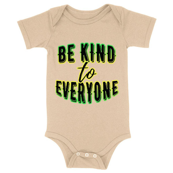 Be Kind to Everyone Baby Jersey Onesie - Positive Baby Bodysuit - Graphic Baby One-Piece - MRSLM