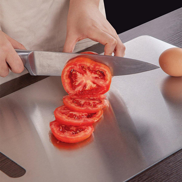 Stainless Steel Kitchen Chopping Board Block Easy Clean Cutting Board Fruit Vegetable Meat Chopping Board Practical Kitchen Tool - MRSLM