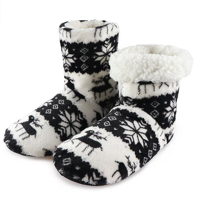 Winter Fur Slippers For Women Warm Shoes Slipper Christmas - MRSLM