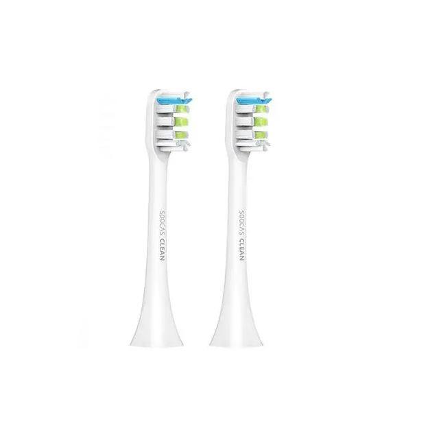 2PCs Replacement Toothbrush Heads Compatible for Soocas X1/X3/X5/V1/X3U Soocare Electric Toothbrush - MRSLM