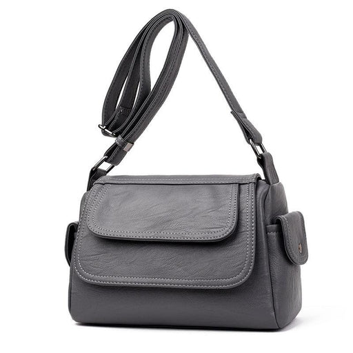 Women's genuine leather crossbody handbag, view 6 - MRSLM