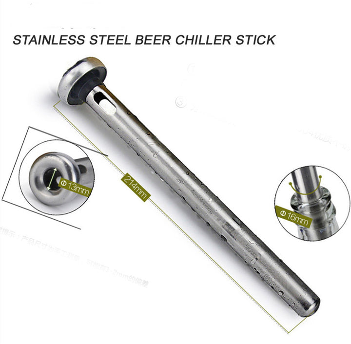 Chill Your Wine in Style with Stainless Steel Wine Cooling Rod - Wine Bottle Cooler Stick