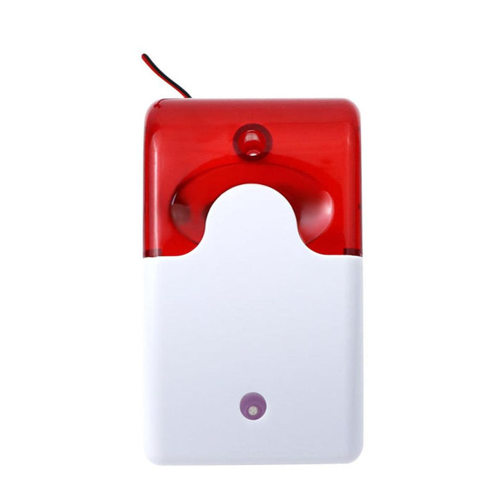 Mini Strobe Siren Sound Alarm Lamp Flashing Red Blue Indicator Light Wired 12V 24V 220V 110DB - MRSLM
