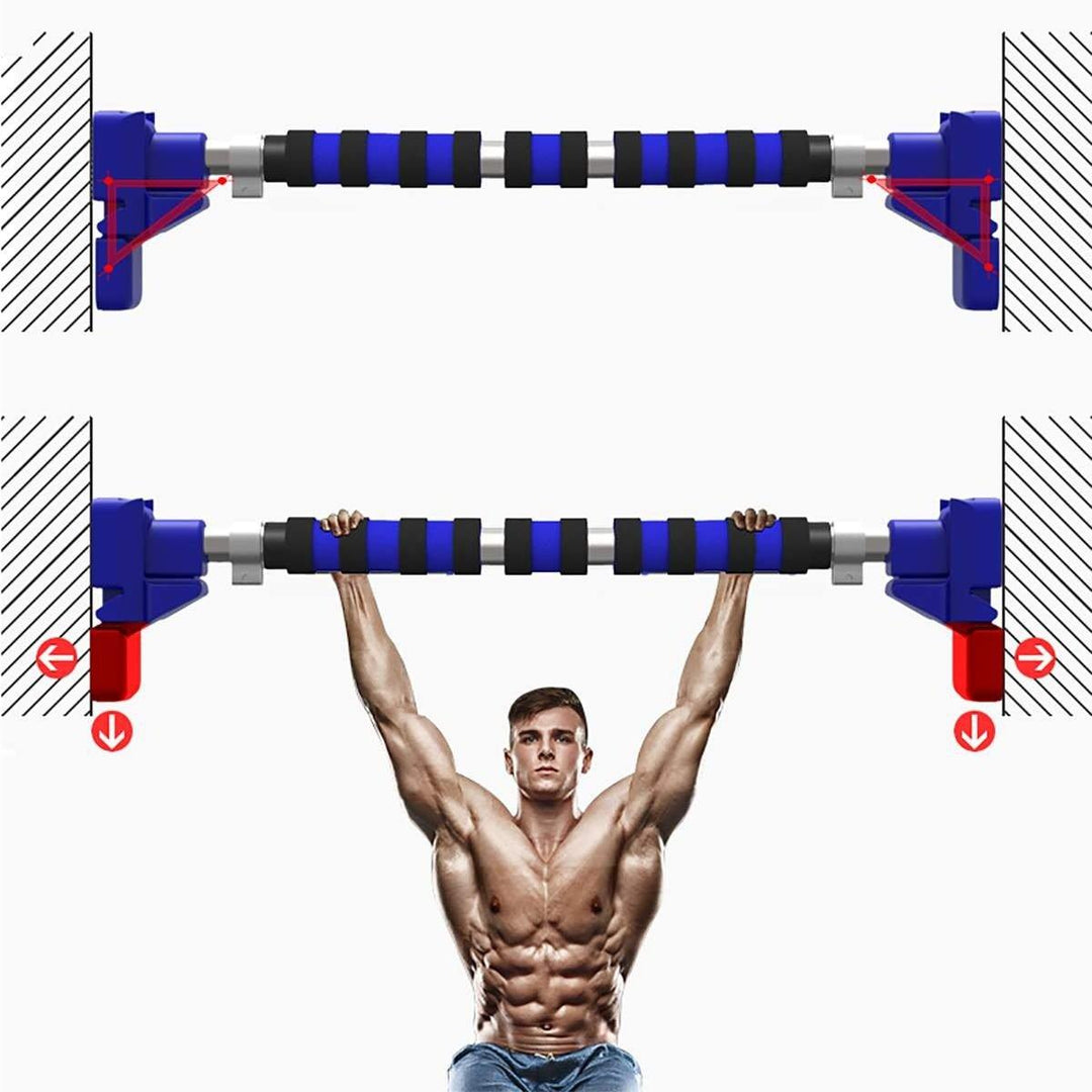Door Horizontal Bars Steel 500kg Home Gym Workout Chin push Up Pull Up Training Bar Exercise Tools - MRSLM