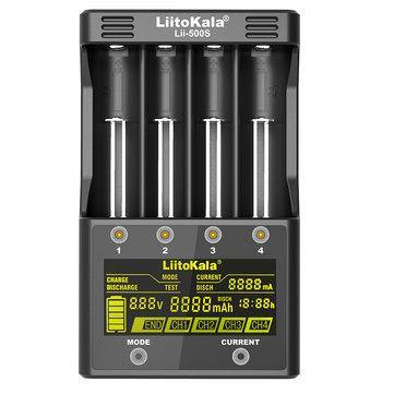 LiitoKala lii-500S LCD Screen Display Smartest Lithium And NiMH Battery Charger 18650 26650 - MRSLM