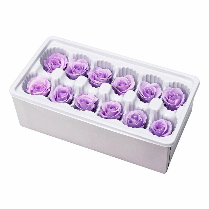 12pcs Romantic Preserved Forever Rose Flowers 3-4cm Wedding Valentine's Day Decorations - MRSLM