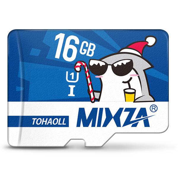 Mixza Christmas Shark Limited Edition 16GB U1 Class 10 TF Micro Memory Card for DSLR Digital Camera TV Box MP3 - MRSLM