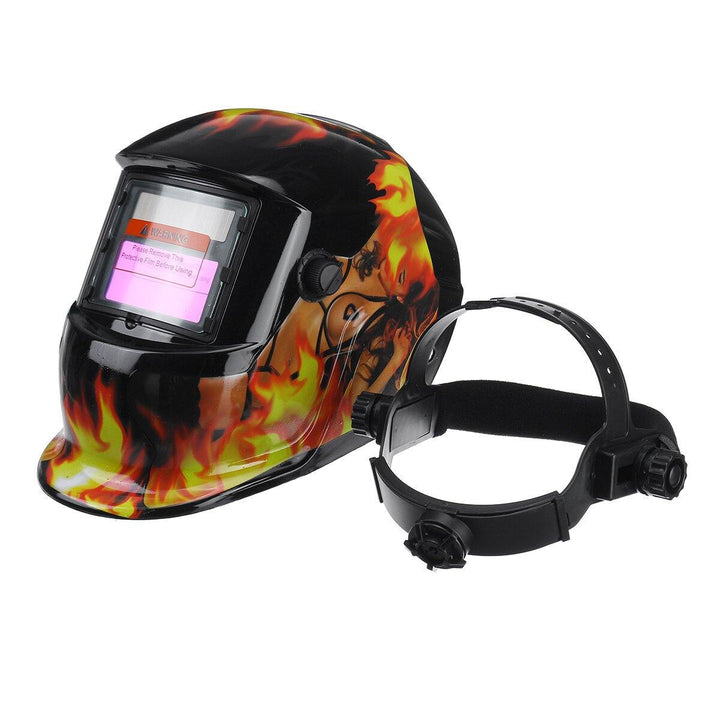 Solar Auto Darkening Welding Helmet Grinding Mask Filter Protective Cover - MRSLM