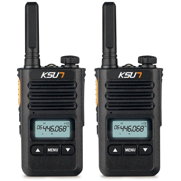 2Pcs KSUN XKB Walkie Talkie 6W Dual Band Handheld Two Way Radio Communicator HF Transceiver Amateur Ham - MRSLM