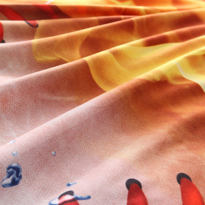 3PCS Bedding Sets Bedclothes Baseball Print Quilt Duvet Cover Pillowcase Decor - MRSLM