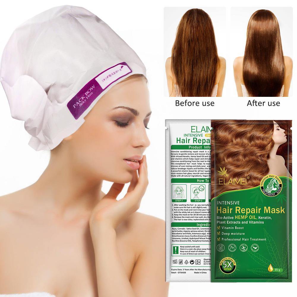 ELAIMEI Hair Repair Mask Damage Nutritional Mask Free Steam Hair Conditioner - MRSLM