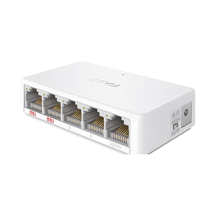 FAST Network 5 Port Gigabit Switch Ethernet Network Switch Adapter Hub Ethernet Splitter Traffic Optimization Desktop Unmanaged Switch - MRSLM