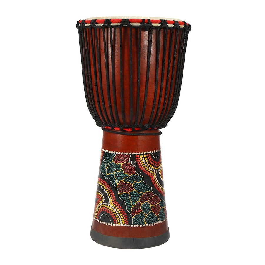 10 Inch African Hand Drum Mahogany Body Musical Instrument (1) - MRSLM
