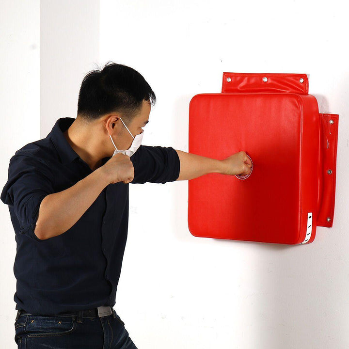 Boxing Fitness Wall Punch Bag Training Square Focus Target Soft Pad Red Boxing Target - MRSLM