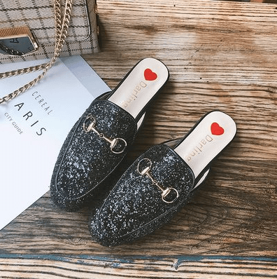 Embroidery Mules Shoes - MRSLM