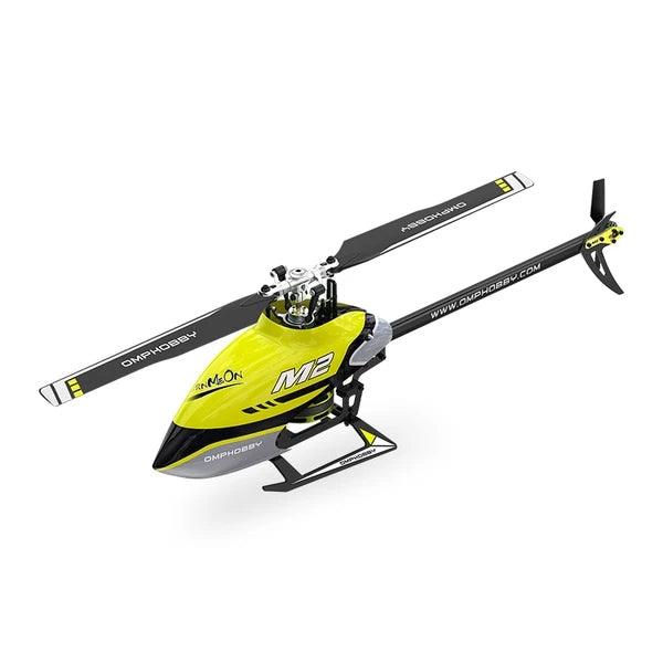 OMPHOBBY M2 V2 6CH 3D Flybarless Dual Brushless Motor Direct-Drive RC Helicopter BNF with Open Flight Controller - MRSLM