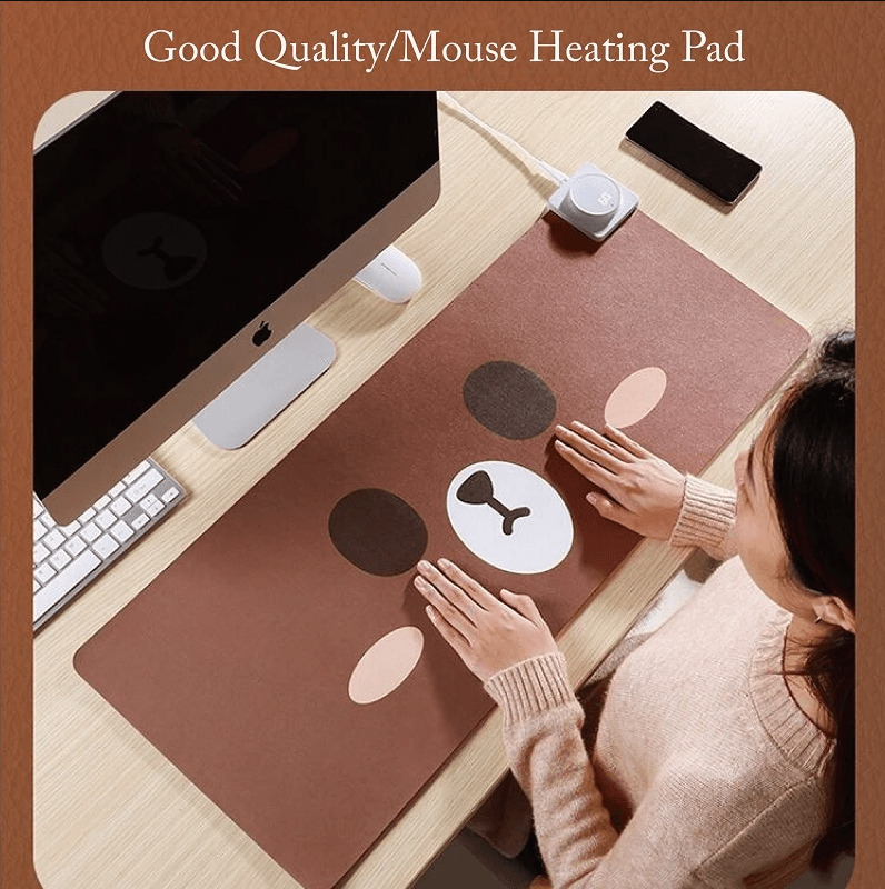 Heating Mouse Pad USB Heating Pad Heating Mouse Pad Office Warming Table Mat - MRSLM