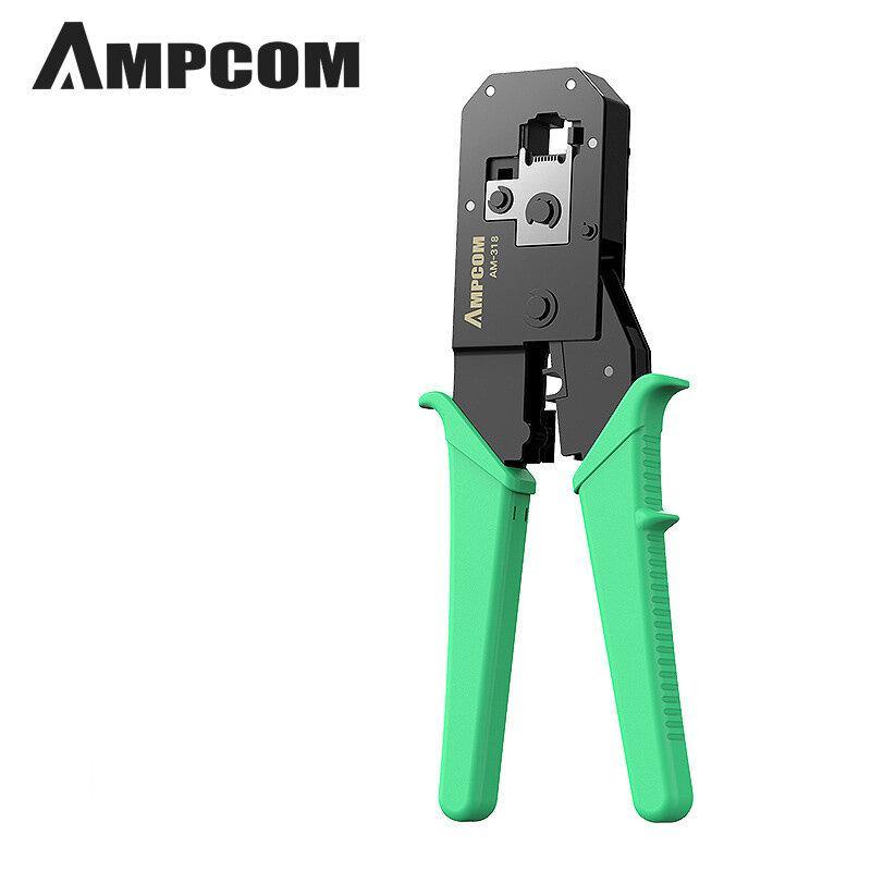 AMPCOM Network Cable Pliers Multifunctional Telephone Cable Stripping Pliers Crimping pliers 8P6P Crystal Head Wire Pressing Pliers - MRSLM