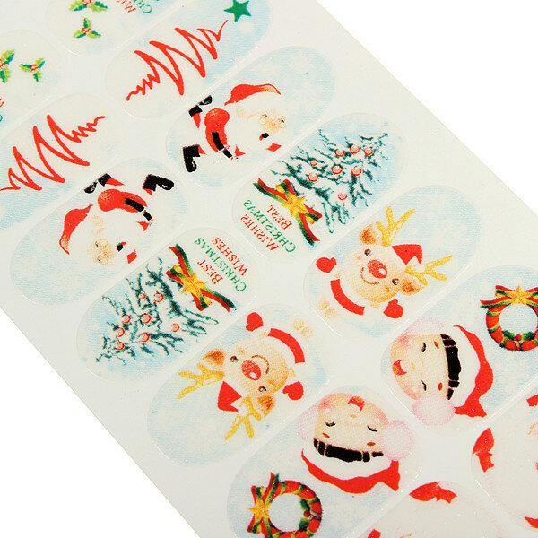 Christmas Nail Art Decoration Transfer Manicure Tips Decal Stickers - MRSLM