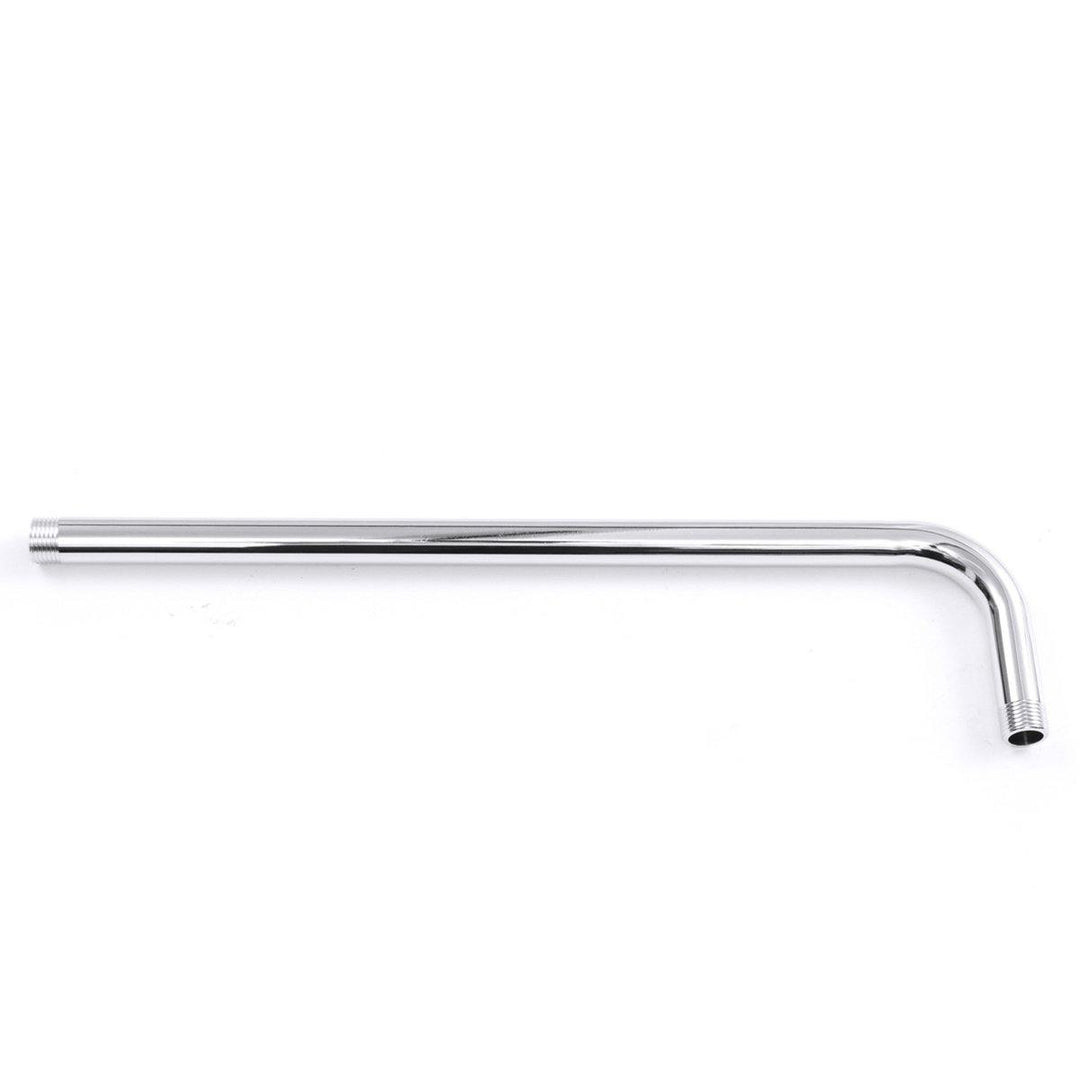 475mm Long Shower Arm Bottom Entry Wall Mounted Shower Head Extension With Copper Base - MRSLM