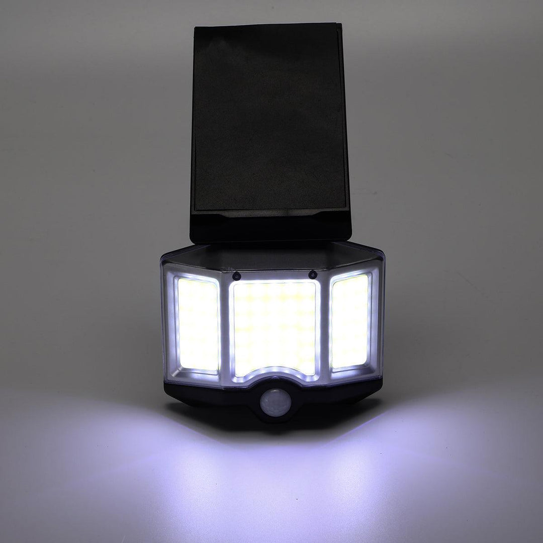 66LED/66COB/120COB/128COB/140COB LED Solar Power PIR Motion Sensor Wall Light 3 Modes Outdoor Waterproof Garden Lamp - MRSLM