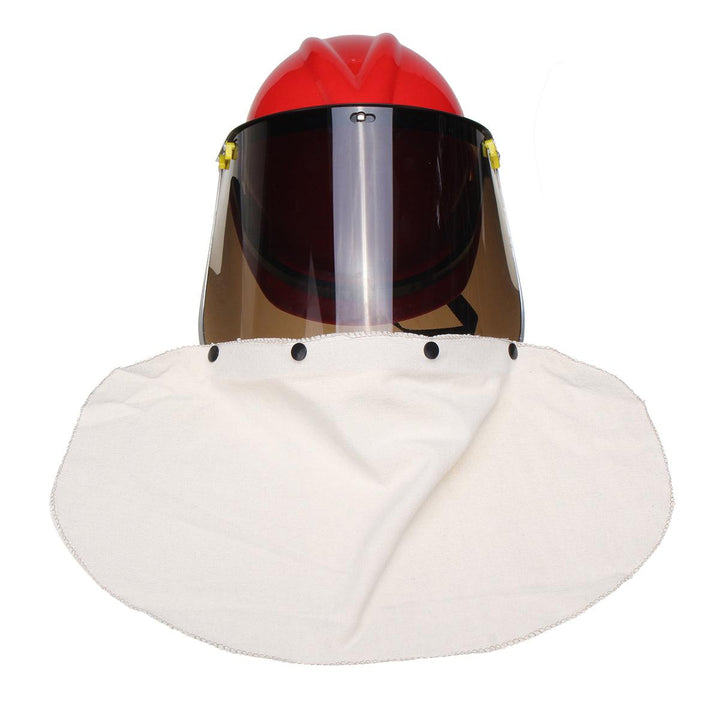 3 In 1 Security Protection Face Neck Helmet Mask Cap Protector Lens For Cutting Soldering Welding - MRSLM