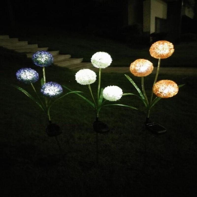 Dandelion LED Optical Fiber Solar Power Outdoor Light Lamp - MRSLM