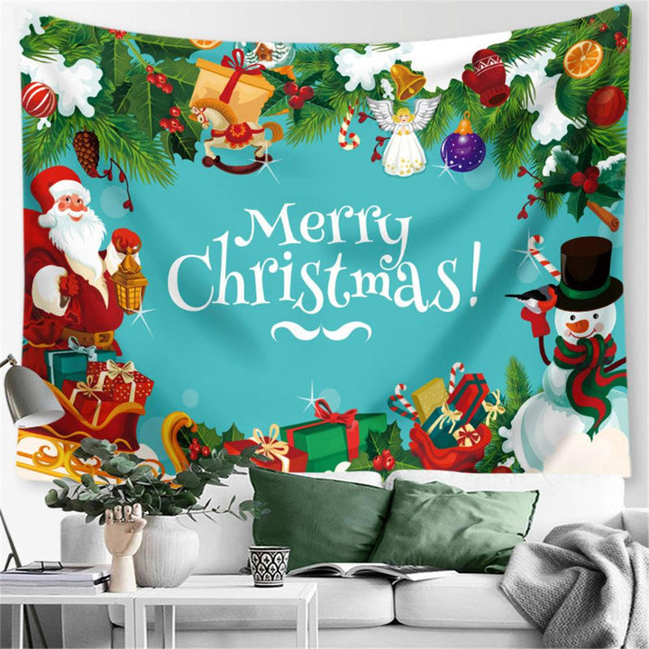 Christmas Style Tapestry Polyester 150x200cm Large Digital Printing Tapestry For Shop Decoration TV Background Wall Tablecloth - MRSLM