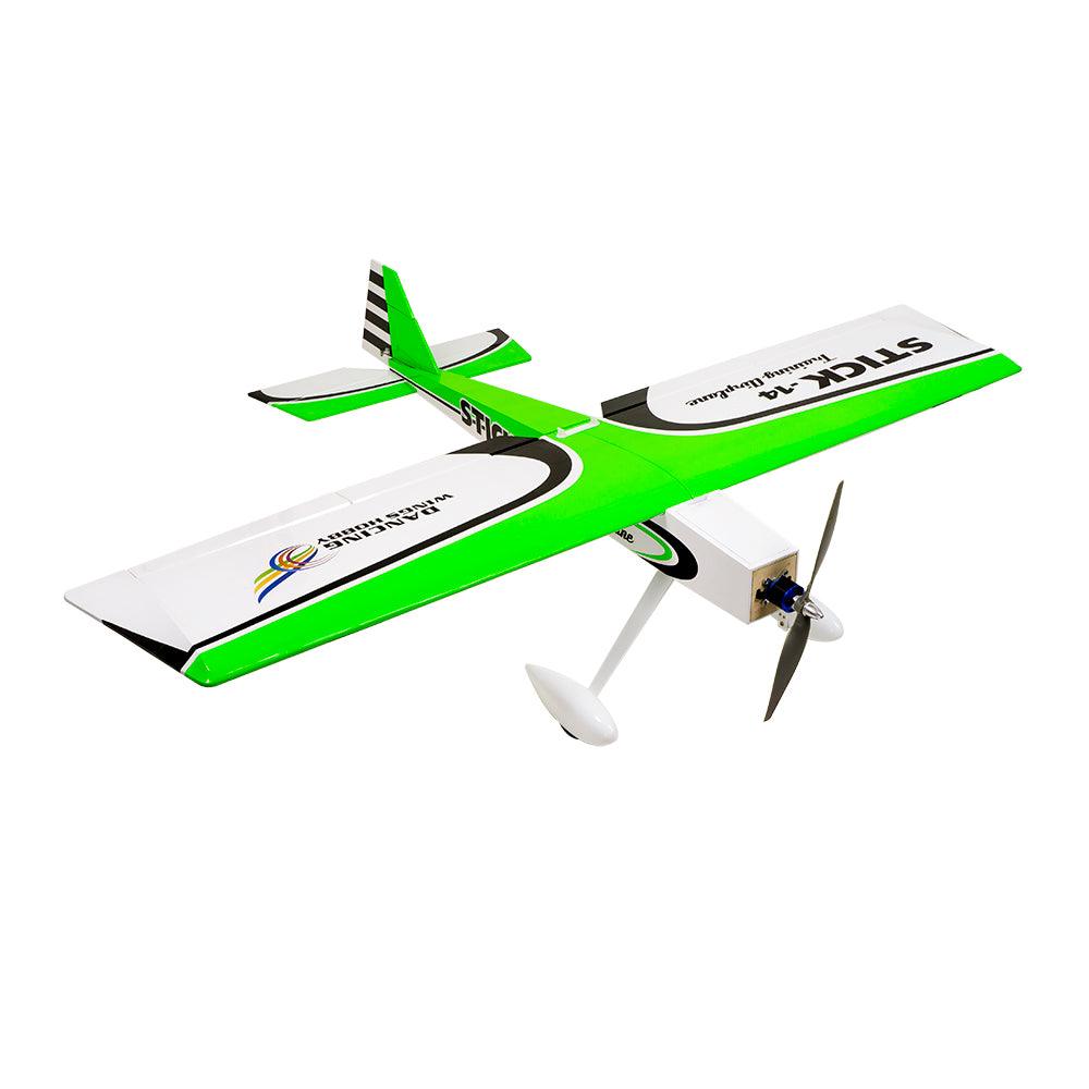 Dancing Wings Hobby STICK-14 V2 1400mm Wingspan Balsa Wood 3D Aerobatic Trainer RC Airplane KIT - MRSLM