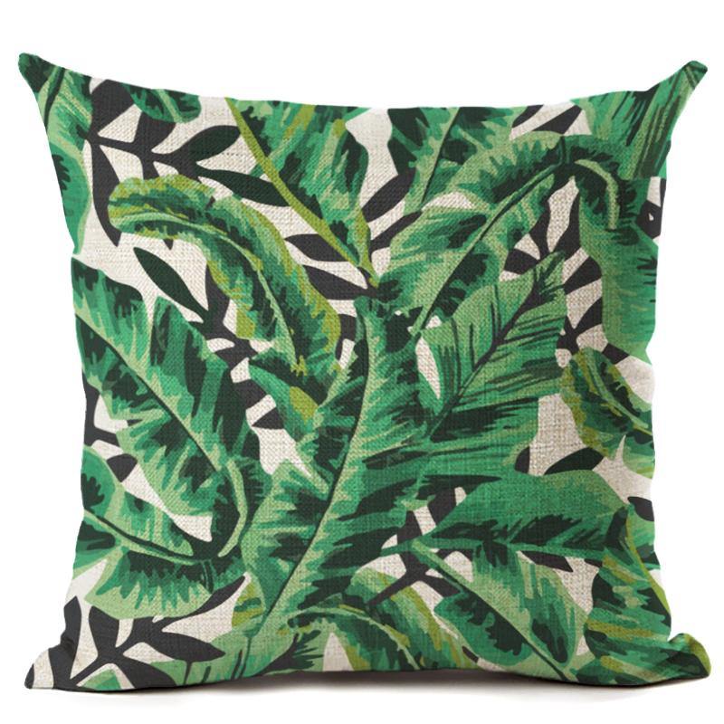 Honana 45x45cm Home Decoration Tree Plants 9 Optional Patterns Cotton Linen Pillowcases Sofa Cushion Cover - MRSLM