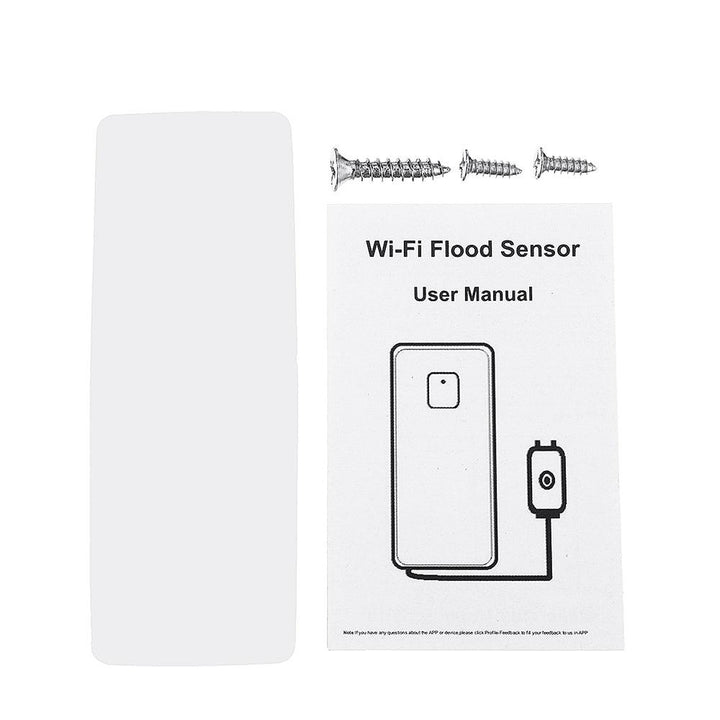 DP-WW001 WIFI Water Leak Sensor Flood Leakage Level Alarm Detector Tank Overflow Protection Tuya Smart Life App Home House Remote Control - MRSLM
