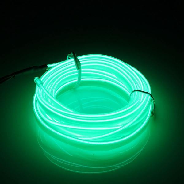 3M Led Flexible EL Wire Neon Glow Light Rope Strip 12V For Christmas Holiday Party - MRSLM