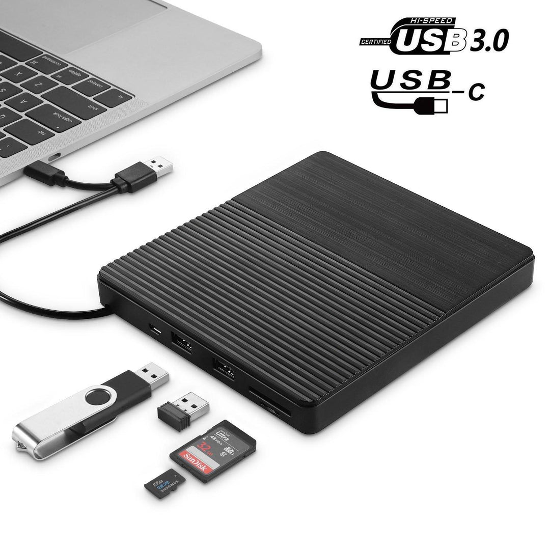 USB3.0 Type-C External CD Burner CD/DVD Player Optical Drive Multi-function High Speed for PC Laptop - MRSLM
