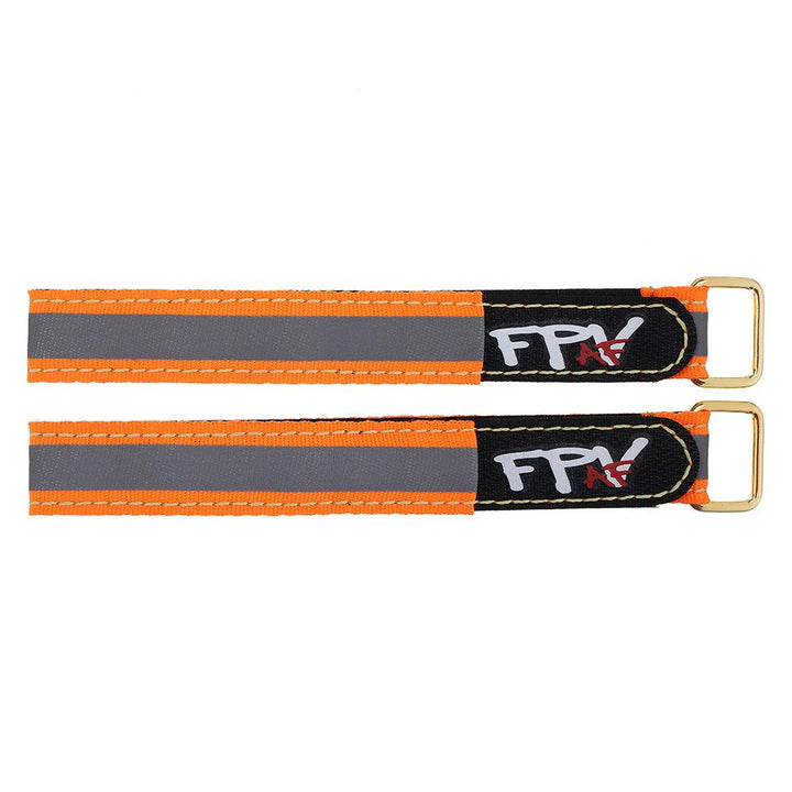 2Pcs RJX 20X100-300mm Thread Stitching Reflective Battery Strap Metal Buckle for RC Battery - MRSLM