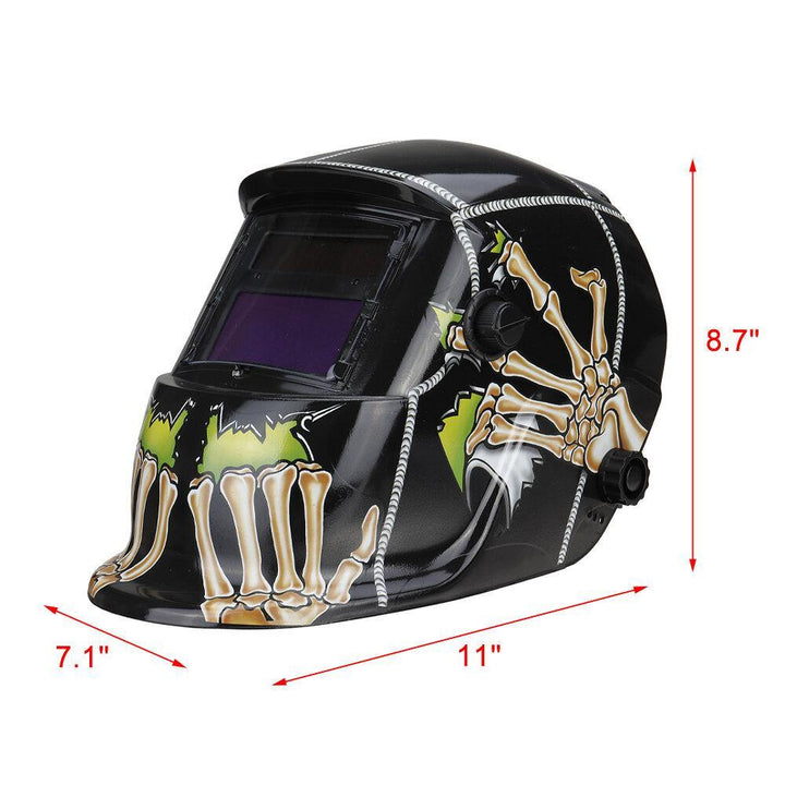 Solar Auto Darkening Welding Helmet Welders Arc Tig Grinding UV Protector Mask - MRSLM