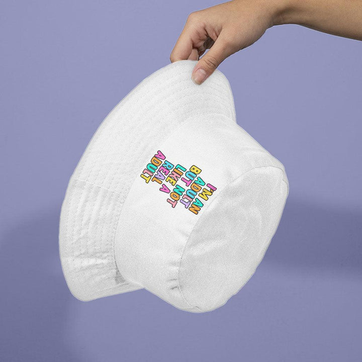 I'm an Adult Bucket Hat - Colorful Hat - Printed Bucket Hat - MRSLM