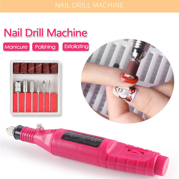 Nail Polishing Set Nail Art Set Nail Lamp Sander Nail Brush Nail Pen - MRSLM