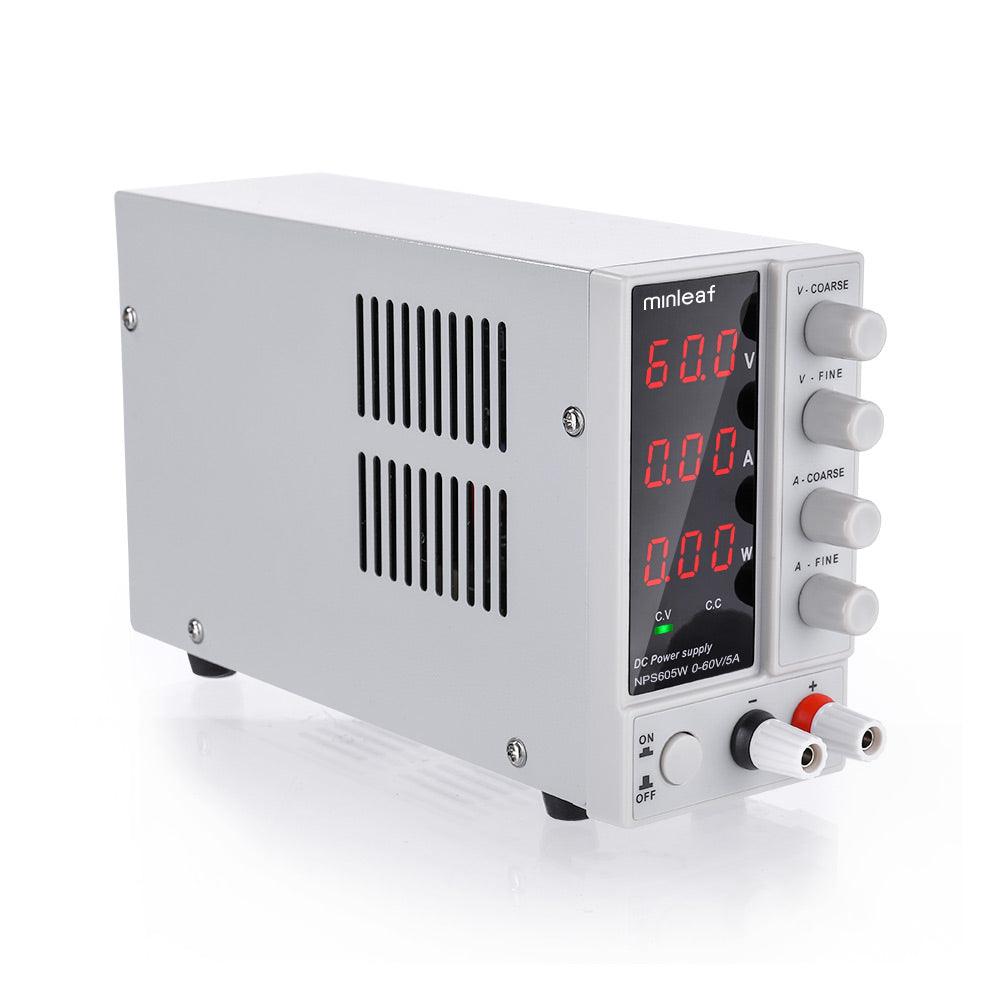 Minleaf NPS605W 110V/220V 0-60V 0-5A Adjustable Digital DC Power Supply 300W Regulated Laboratory Switching Power Supply - MRSLM