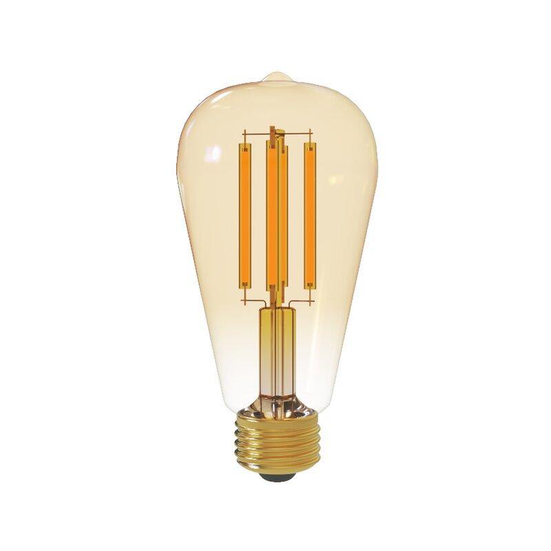 ST0001-002 5 Watt ,60 Watt Equivalent, ST19 LED, Dimmable Light Bulb, Warm White 2200K E26/Medium Standard Base - MRSLM