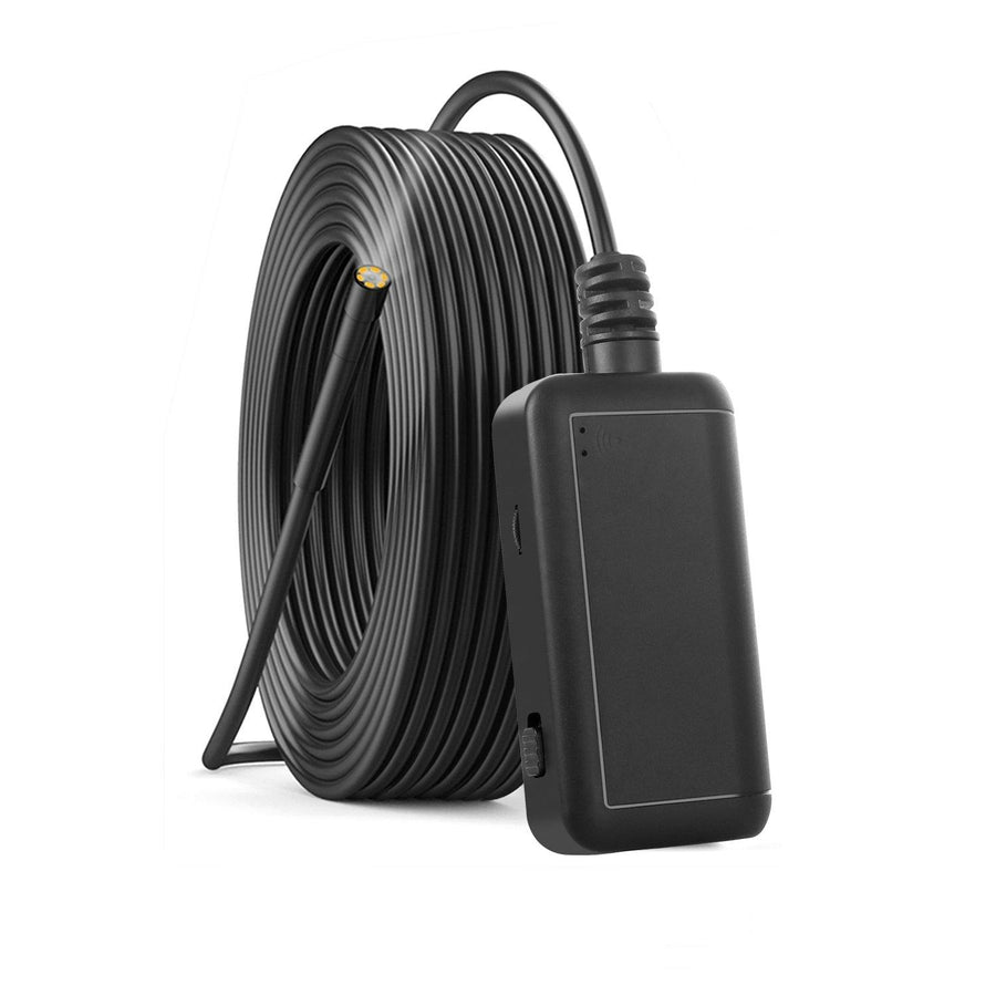 F220 5.5mm 5 Million Pixels WIFI Borescope Hard Wire Support IOS Android with 6 Adjustable LEDS - MRSLM