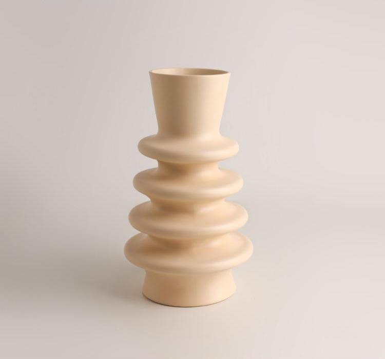 Vaso de cerâmica em formato de donut