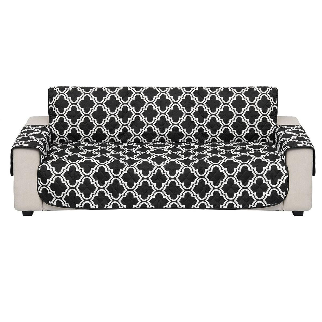 1/2/3 Seat Sofa Cushion Microfiber Pet Dog Kids Couch Sofa Furniture Protector Cover Strap Waterproof - MRSLM