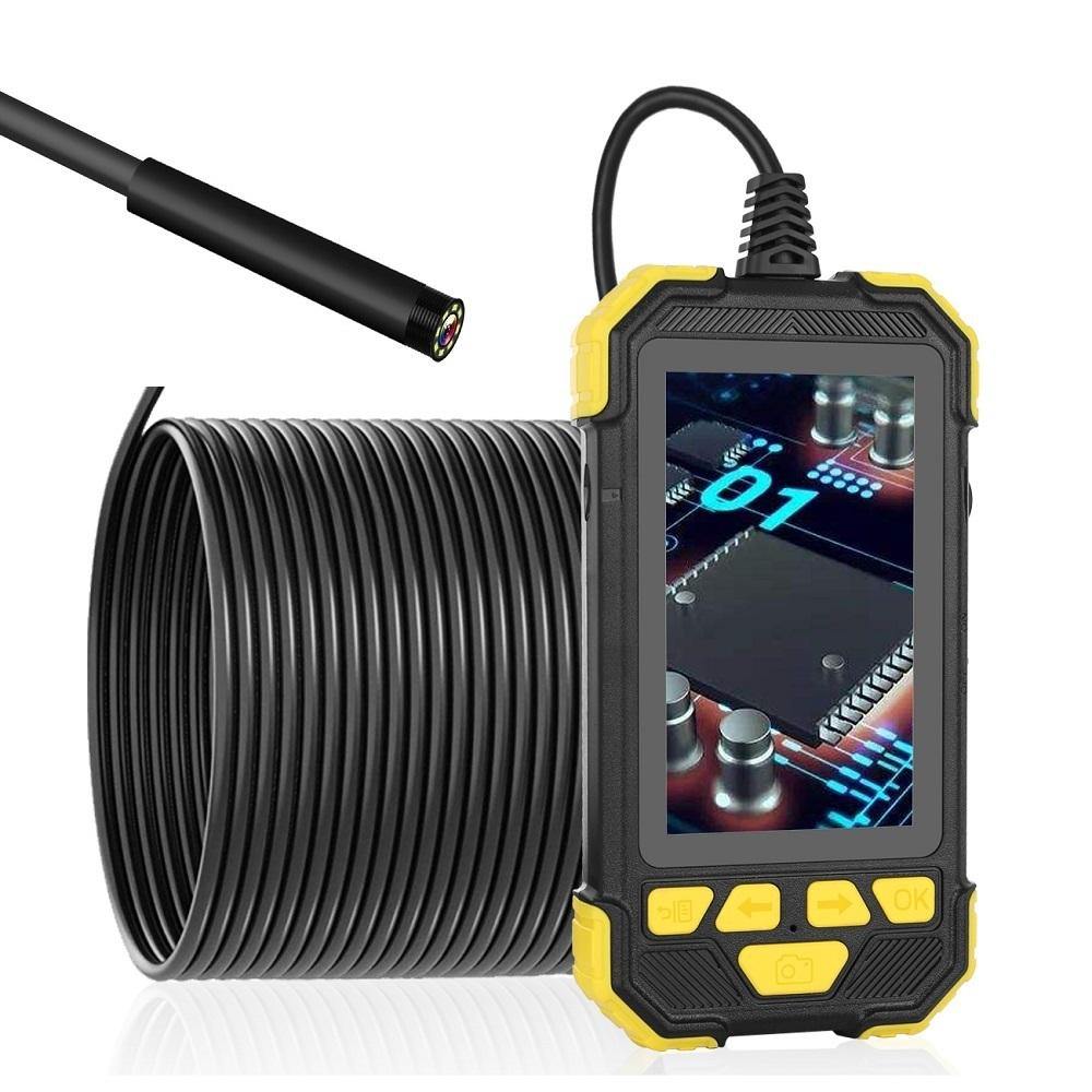 8mm 1080P HD Lens Borescope Camera 4.3 Inch IPS Industrial Ultra-Clear Pipeline with Screen Automotive Professional Industrial Borescope Waterproof Hard Wire - MRSLM