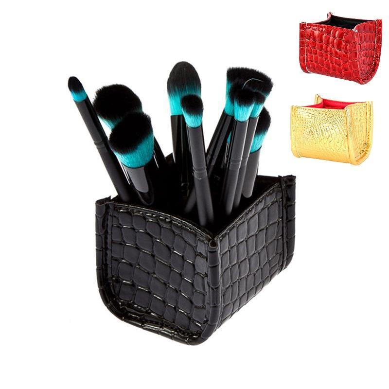 3 Colors Crocodile Skin Brush Storage Cosmetic Bag - MRSLM