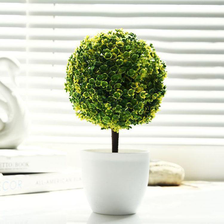 Office Decorative Trees Potted Plant Potted Pot Decorative Decoration - MRSLM