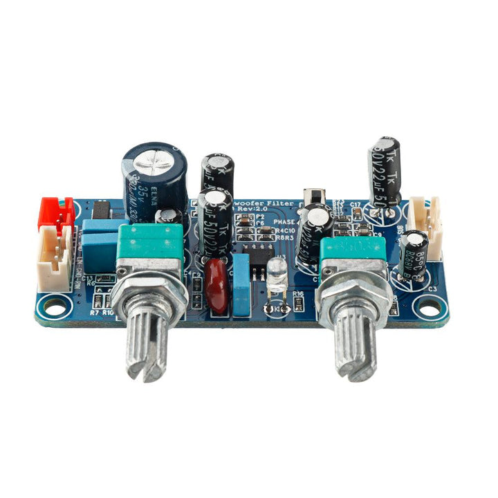 Low Pass Filter Bass Subwoofer Preamp Amplifier Board Single Power DC 9-32V Preamplifier with Bass Volume Adjustment - MRSLM