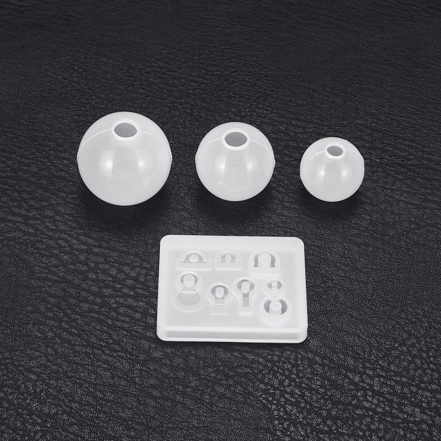 4Pcs Resin Casting Molds Kits Silicone Mold Making Jewelry Pendant Mould Craft - MRSLM