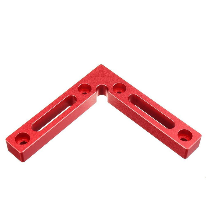 Drillpro Upgrade Aluminium Alloy 90 Degree 120x120mm Precision Clamping Square Woodworking L-Shaped Auxiliary Fixture Machinist Square Positioning Right Angle Clamping Measure - MRSLM