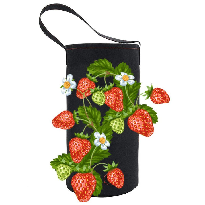 Hanging Non-Woven Felt Vertical Planter Bag 11x Pockets For Strawberry Planting Grow Box - MRSLM