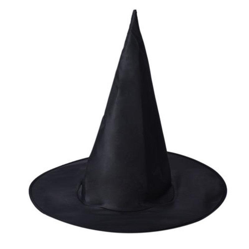 3Pcs Halloween Witch Black Pointy Hat Adult Kids Cosplay 37 x38cm - MRSLM